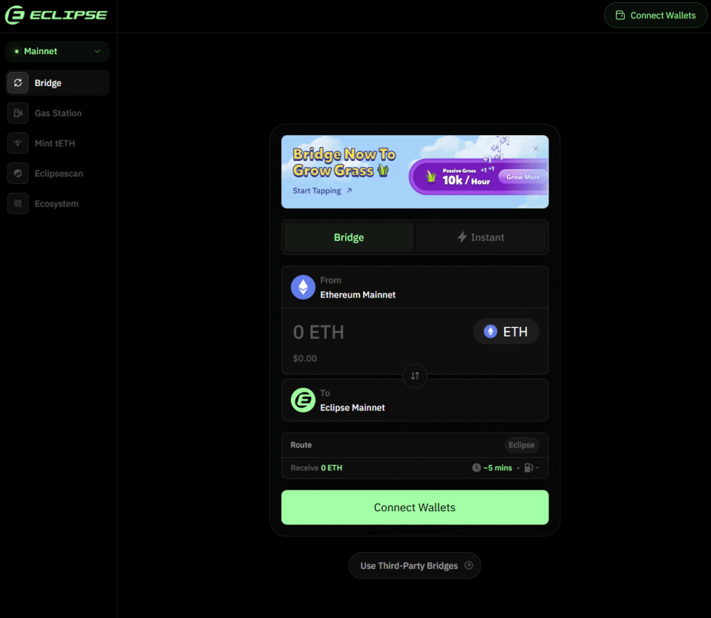 Bridge eclipse tETH AIRDROP