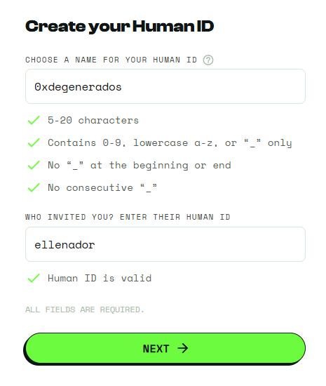 Humanity Protocol Human ID airdrop