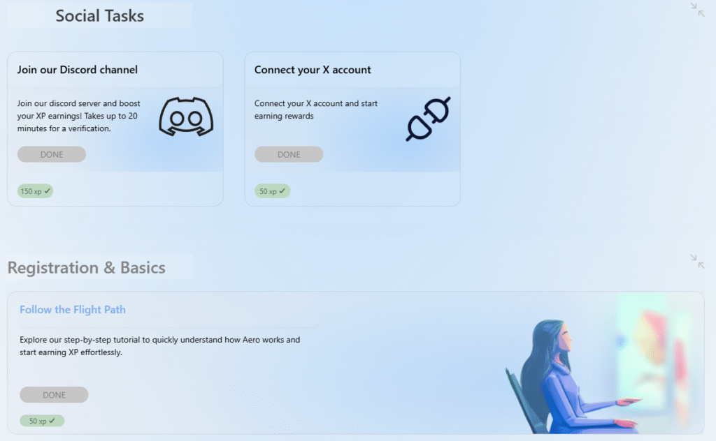 Tareas sociales de Kite AI