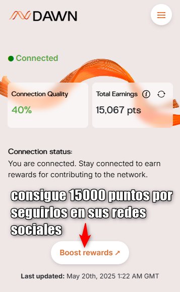 consigue 15000 puntos dawm con depin airdrops