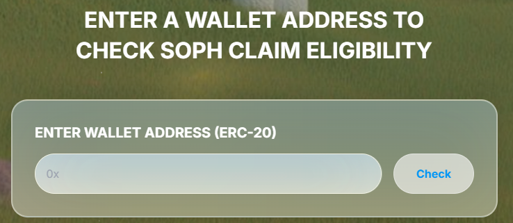 checking airdrop sophon