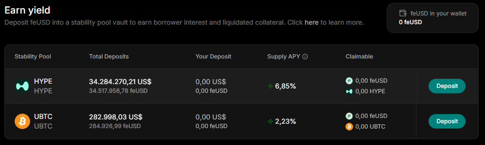 Yield farming de Felix, un lending del ecosistema hyperliquid para ganr puntos y reclamar un potencial airdrop en el futuro