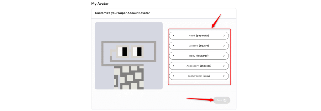Editar personaje en superchain eco