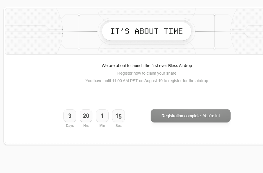 Bless Network airdrop paso uno para registrar el airdrop