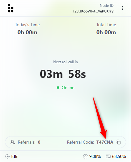 Código de referido en bless network